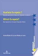 Télécharger le livre libro Quelle(s) Europe(s)? / Which Europe(s)?